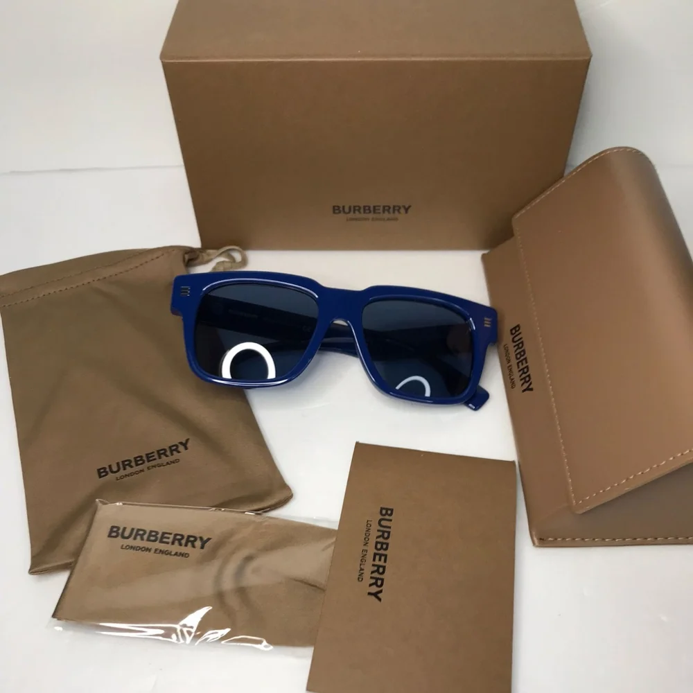 - 💯Original New Burberry Square BE4394 4058/80 B 4395 Deep Navy blue Su